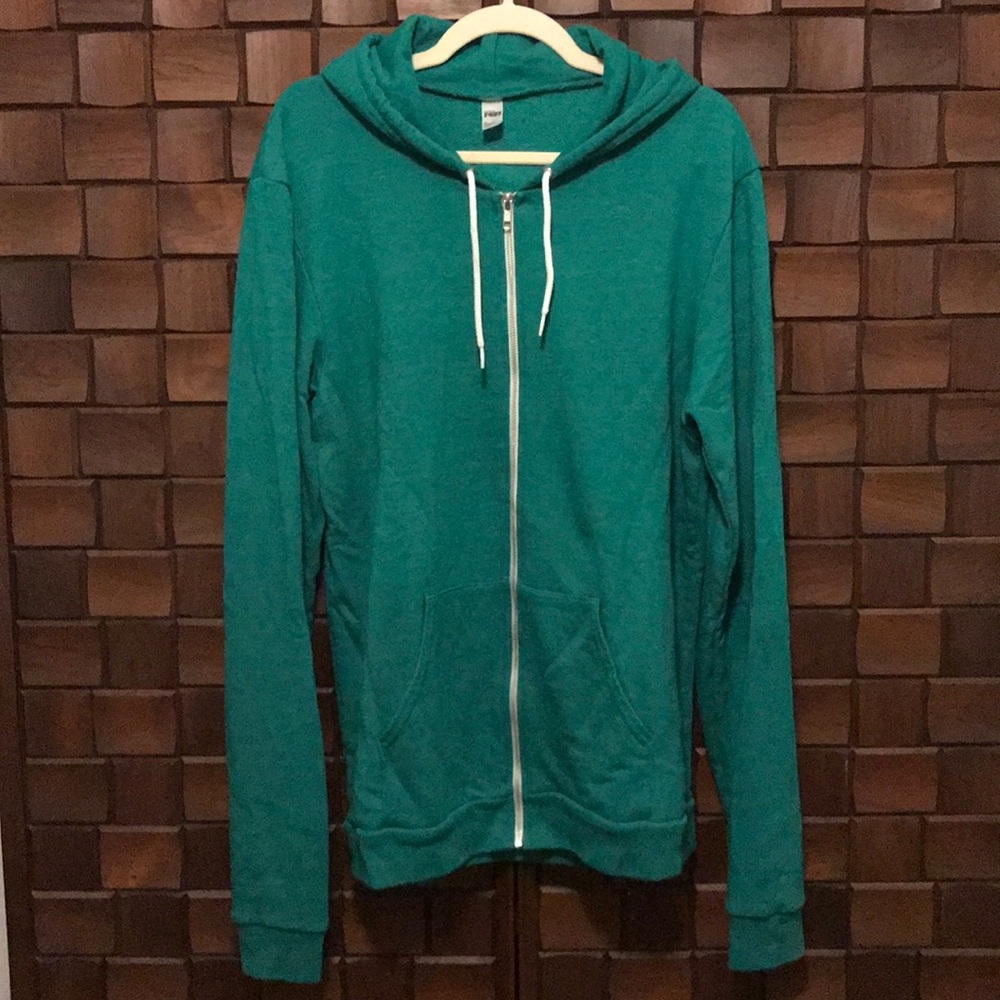 American Apparel F497 Tri-Blend Zip-Up Hoodie